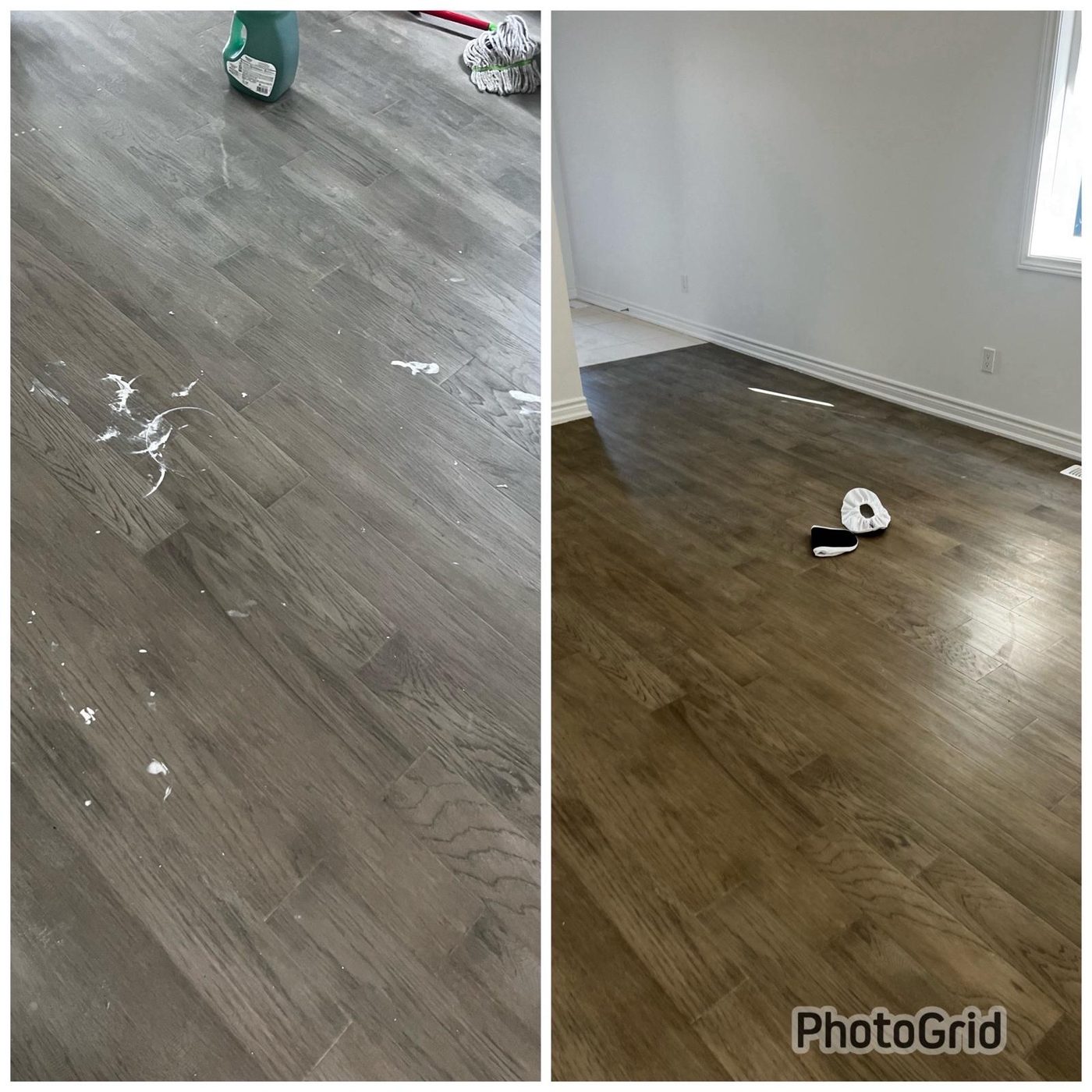 Before and after cleaning by Cunningham Cleaning Services in Niagara and the GTA