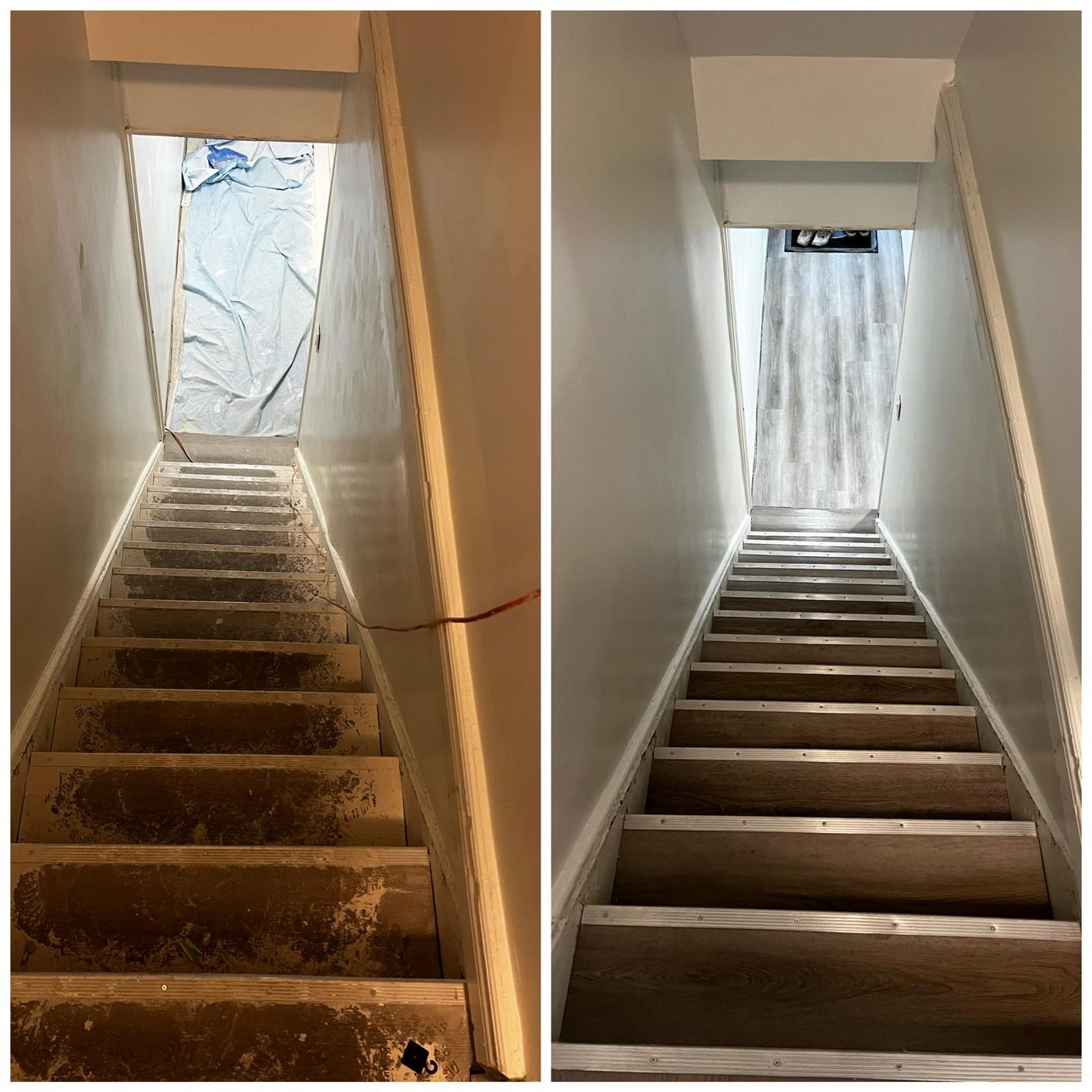 Before and after cleaning by Cunningham Cleaning Services in Niagara and the GTA