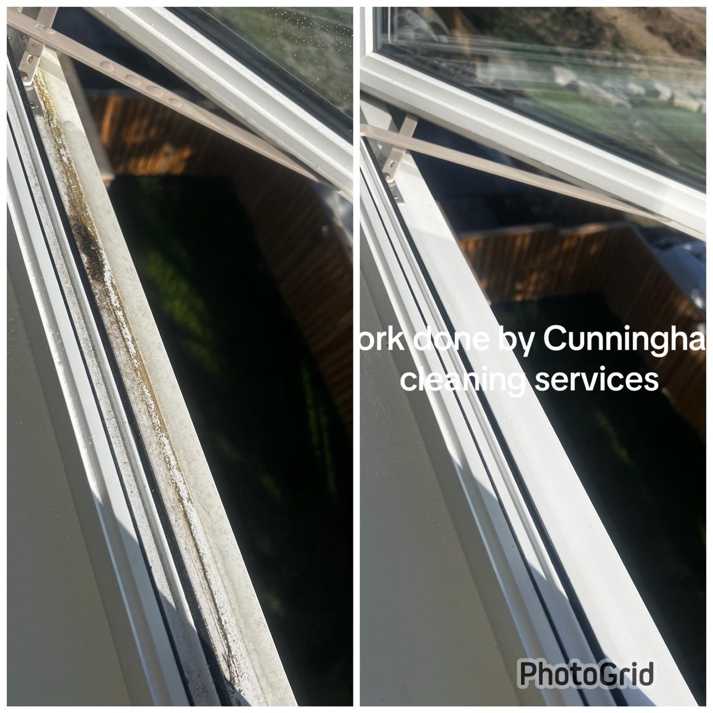 Before and after cleaning by Cunningham Cleaning Services in Niagara and the GTA