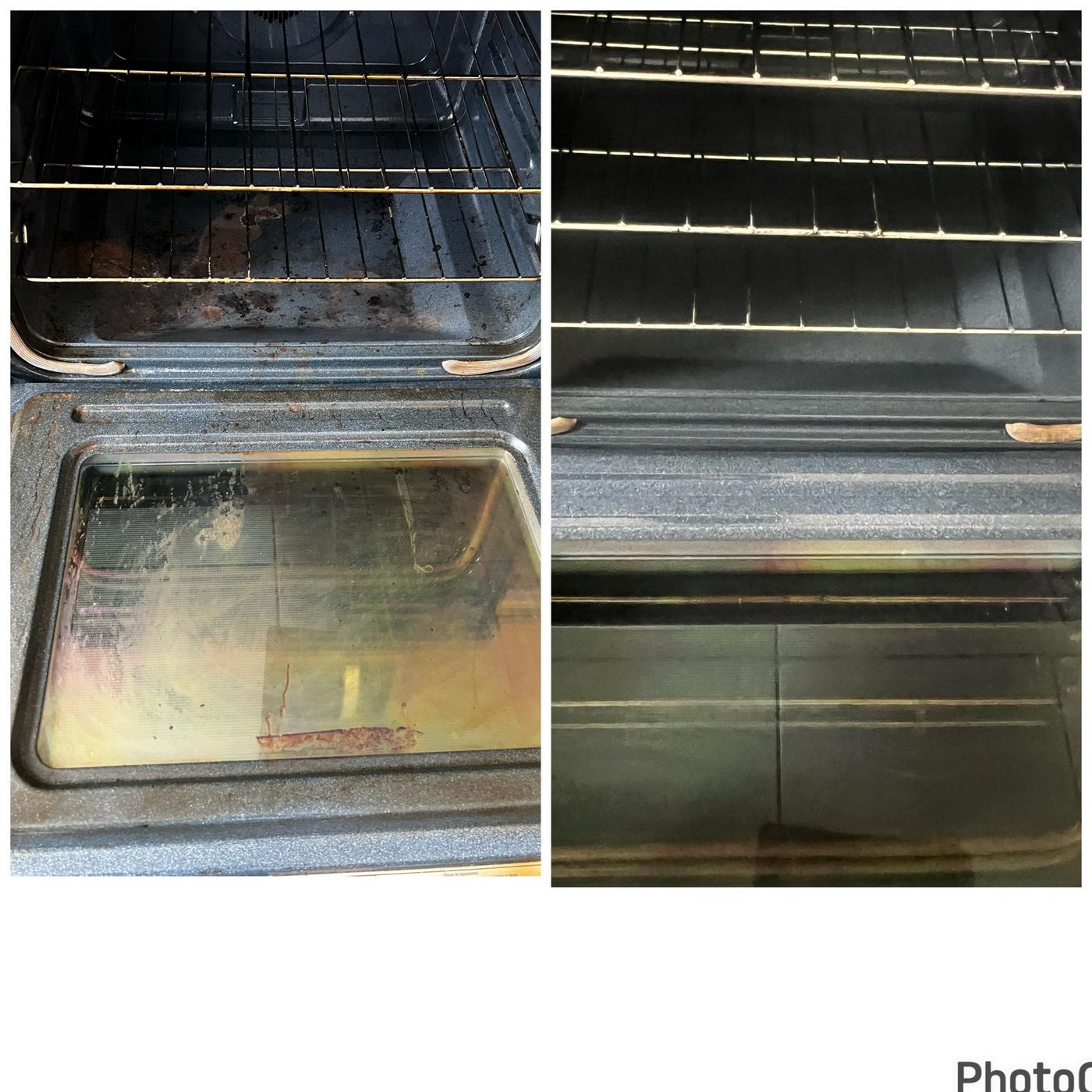 Before and after cleaning by Cunningham Cleaning Services in Niagara and the GTA