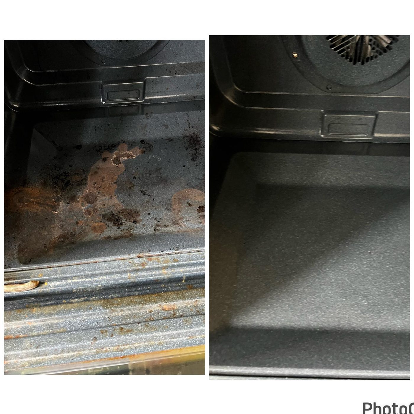 Before and after cleaning by Cunningham Cleaning Services in Niagara and the GTA